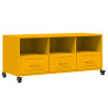 Szafka RTV, musztardowa, 100,5x39x43,5 cm, stal