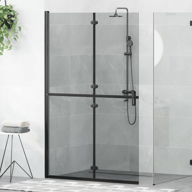 Ściana prysznicowa Walk-In Czarny 120 x 6,5 x 190 cm
