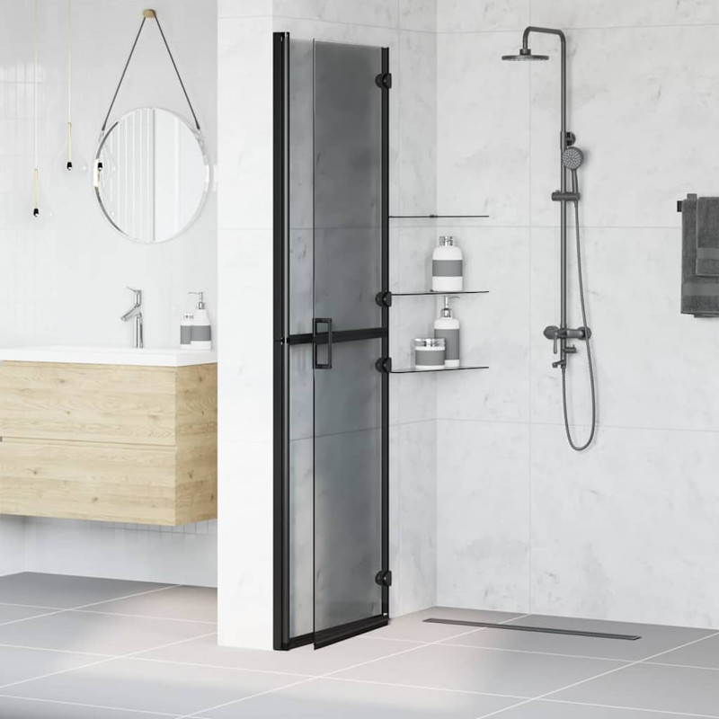Ściana prysznicowa Walk-In Czarny 120 x 6,5 x 190 cm