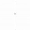 Ściana prysznicowa Walk-In Czarny 120 x 6,5 x 190 cm