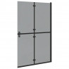 Ściana prysznicowa Walk-In Czarny 120 x 6,5 x 190 cm