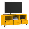 Szafka RTV, musztardowa, 100,5x39x43,5 cm, stal