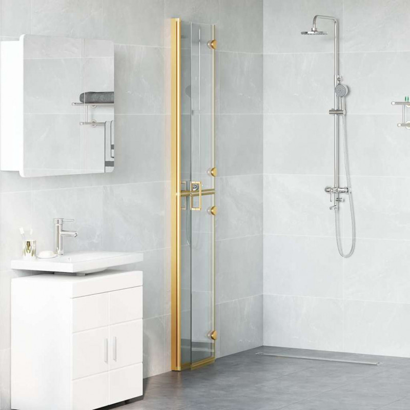 Ściana prysznicowa Walk-In złoty 70 x 6,5 x 190 cm