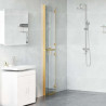 Ściana prysznicowa Walk-In złoty 80 x 6,5 x 190 cm