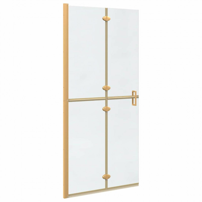 Ściana prysznicowa Walk-In złoty 90 x 6.5 x 190 cm