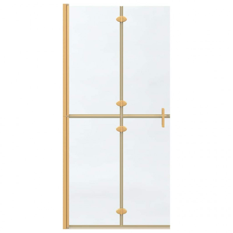 Ściana prysznicowa Walk-In złoty 90 x 6.5 x 190 cm