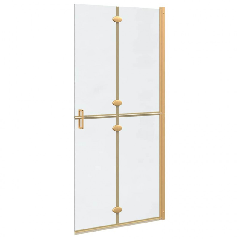 Ściana prysznicowa Walk-In złoty 90 x 6.5 x 190 cm