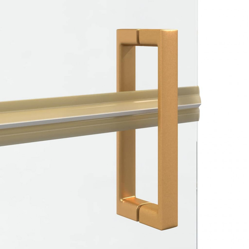 Ściana prysznicowa Walk-In złoty 90 x 6.5 x 190 cm