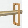 Ściana prysznicowa Walk-In złoty 90 x 6.5 x 190 cm