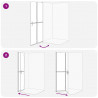Ściana prysznicowa Walk-In złoty 90 x 6.5 x 190 cm