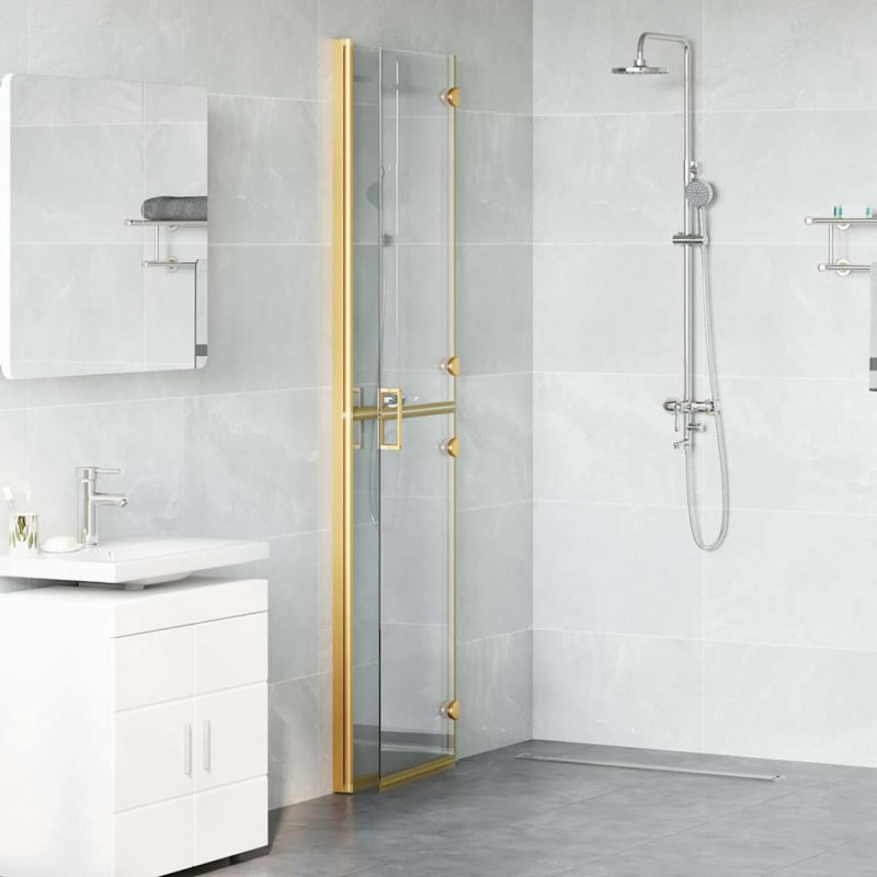 Ściana prysznicowa Walk-In złoty 100 x 6,5 x 190 cm