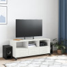 Szafka RTV, biała, 100,5x39x43,5 cm, stal