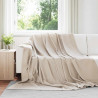 Koce narzutowe 6 pcs Beżowy 270 x 240 cm Polar