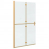 Ściana prysznicowa Walk-In złoty 110 x 6,5 x 190 cm