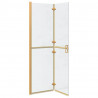 Ściana prysznicowa Walk-In złoty 110 x 6,5 x 190 cm