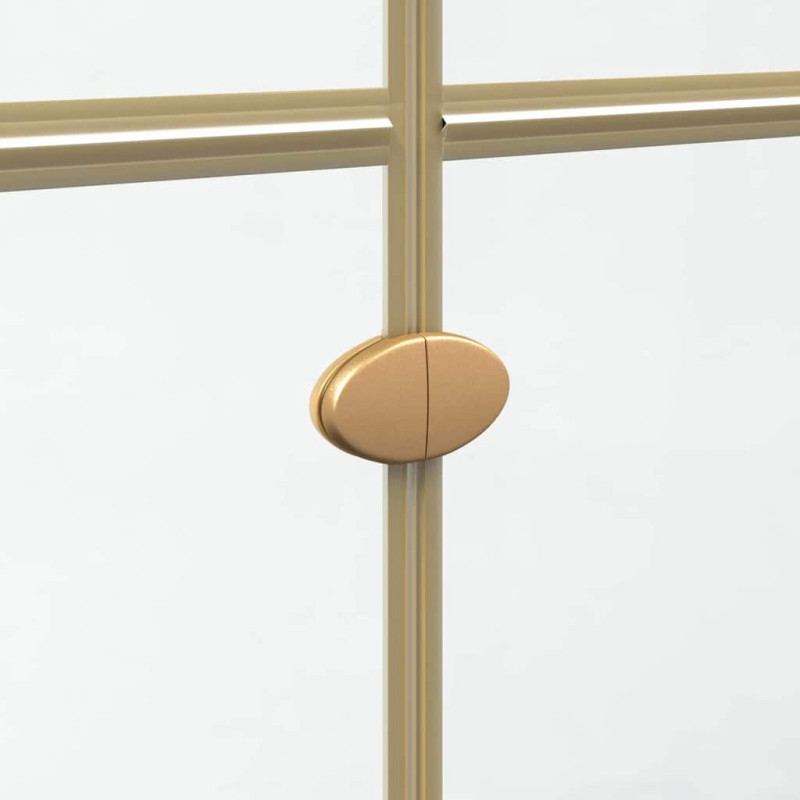 Ściana prysznicowa Walk-In złoty 110 x 6,5 x 190 cm