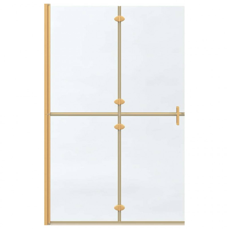 Ściana prysznicowa Walk-In złoty 120 x 6,5 x 190 cm