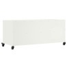Szafka RTV, biała, 100,5x39x43,5 cm, stal