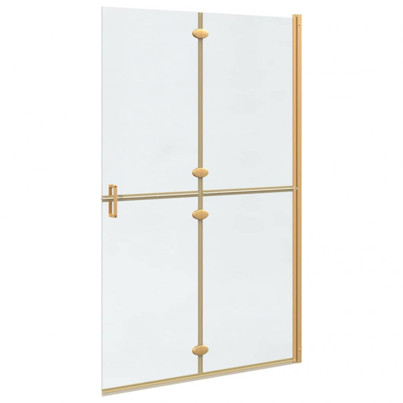 Ściana prysznicowa Walk-In złoty 120 x 6,5 x 190 cm