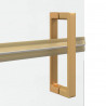 Ściana prysznicowa Walk-In złoty 120 x 6,5 x 190 cm
