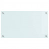 Panel kuchenny Biały 70 x 40 cm szkło hartowane