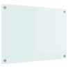 Panel kuchenny Biały 70 x 50 cm szkło hartowane