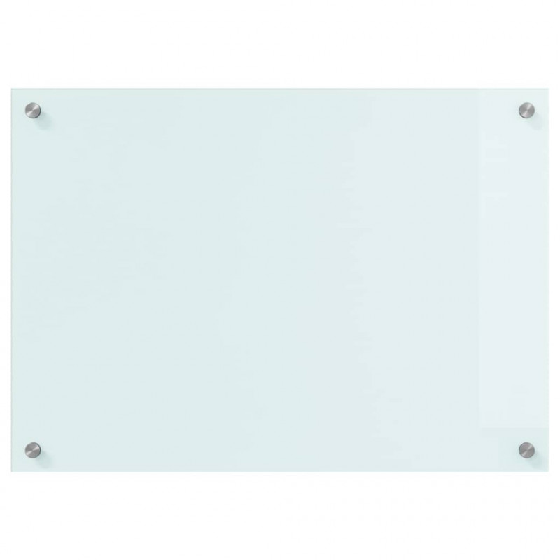 Panel kuchenny Biały 70 x 50 cm szkło hartowane