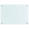 Panel kuchenny Biały 70 x 50 cm szkło hartowane
