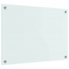 Panel kuchenny Biały 70 x 50 cm szkło hartowane