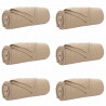 Koce narzutowe 6 pcs Camel 240 x 220 cm Polar