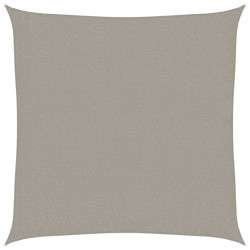 Żagiel przeciwsłoneczny, 160 g/m², jasnoszary, 2x2 m, HDPE