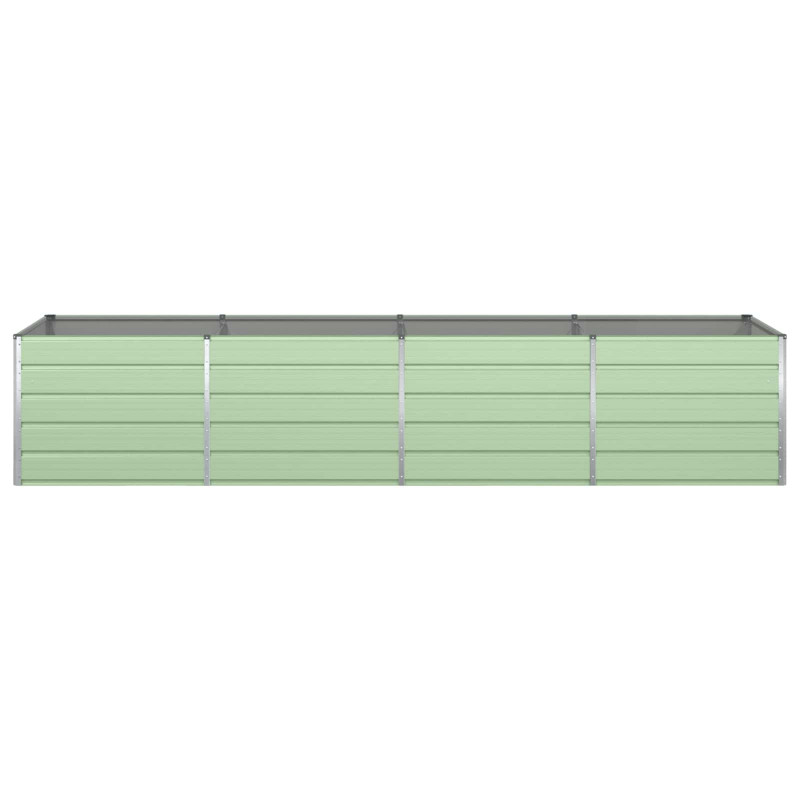 Donica Pastelowa Zieleń 385 x 100 x 75 cm Stal Galwanizowana