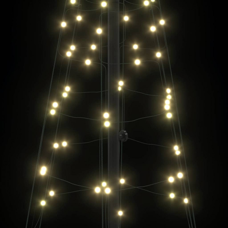 Choinka świąteczna LED z podstawą Ciepła biel 250 cm Żelazo