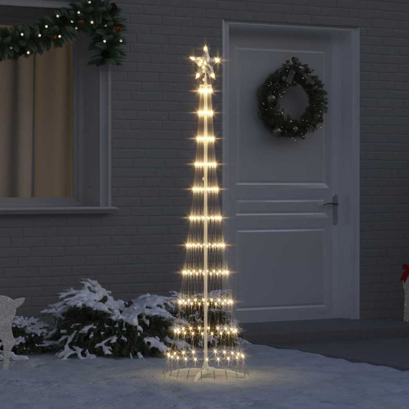 Choinka świąteczna LED Ciepła biel 51 x 51 x 190 cm Metal