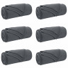 Koce narzutowe 6 pcs Ciemnoszary 200 x 150 cm Polar