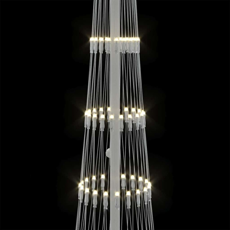 Choinka świąteczna LED Ciepła biel 51 x 51 x 190 cm Metal