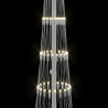 Choinka świąteczna LED Ciepła biel 51 x 51 x 190 cm Metal