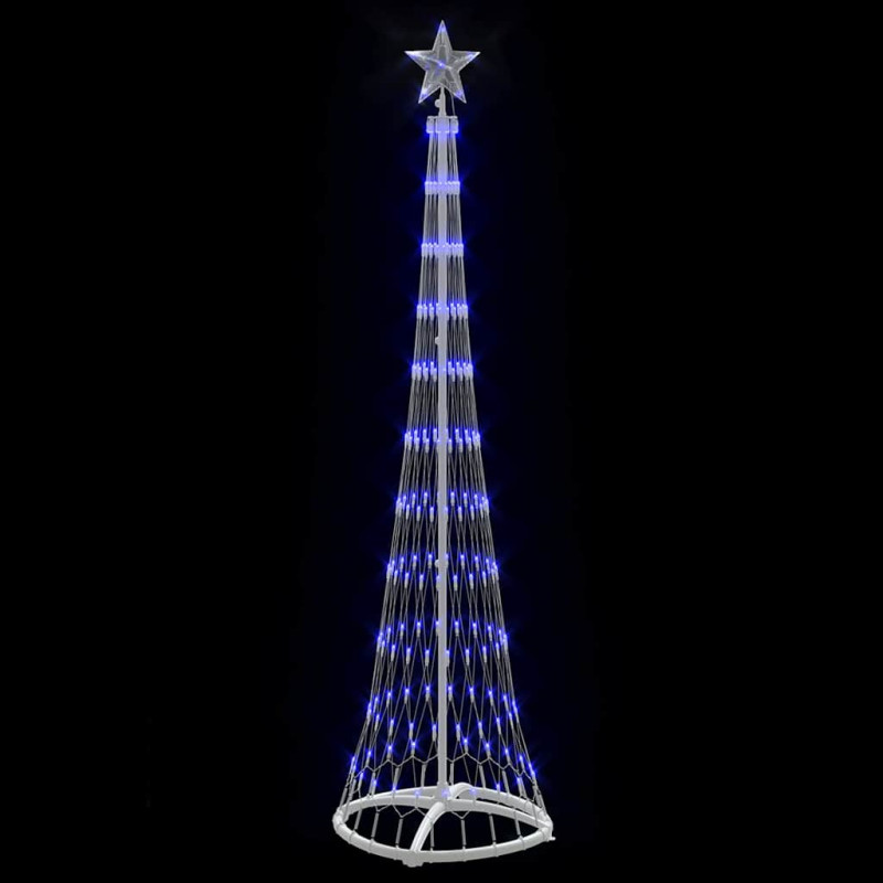 Choinka świąteczna LED Niebieski 51 x 51 x 190 cm Metal