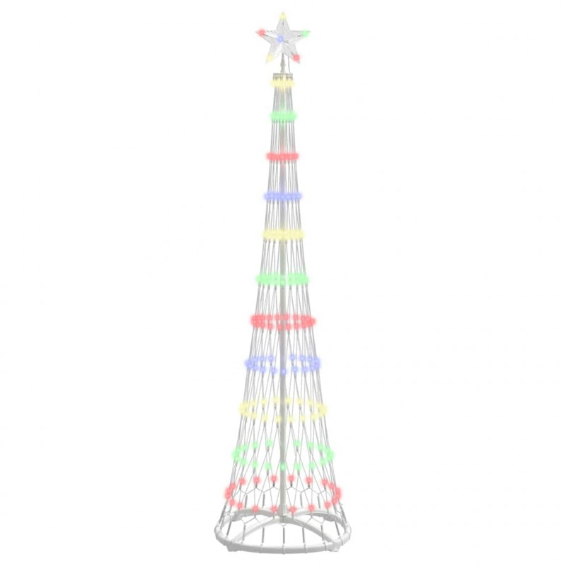 Choinka świąteczna LED Wielokolorowe 51 x 51 x 190 cm Metal