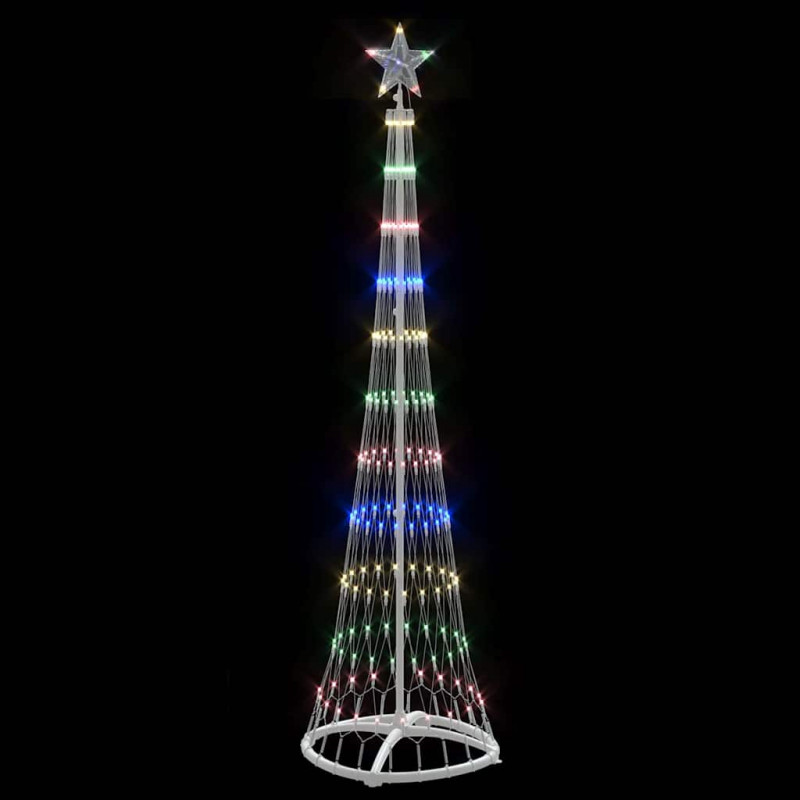 Choinka świąteczna LED Wielokolorowe 51 x 51 x 190 cm Metal