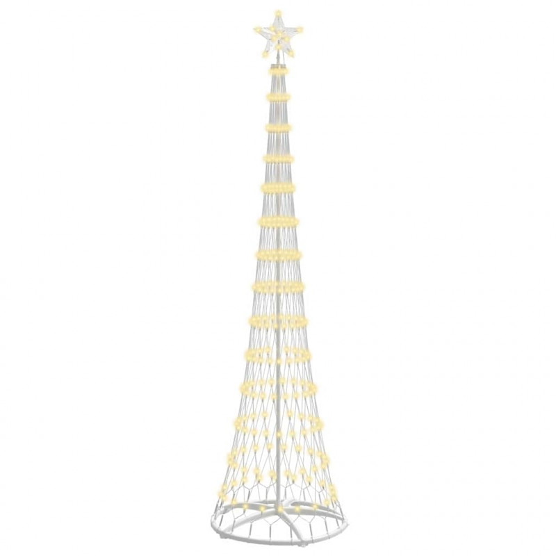 Choinka świąteczna LED Ciepła biel 70 x 70 x 250 cm Metal