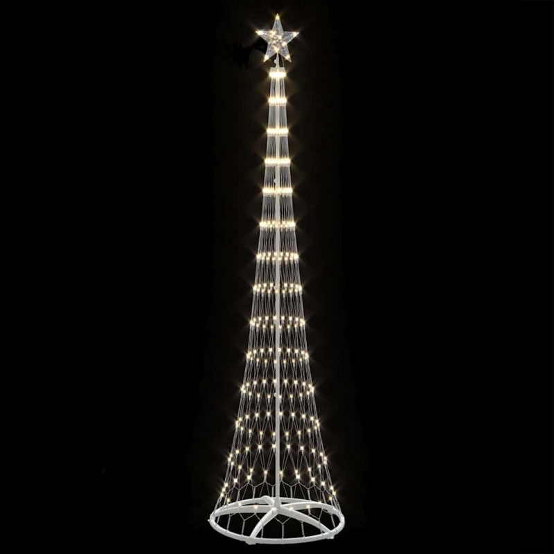 Choinka świąteczna LED Ciepła biel 70 x 70 x 250 cm Metal