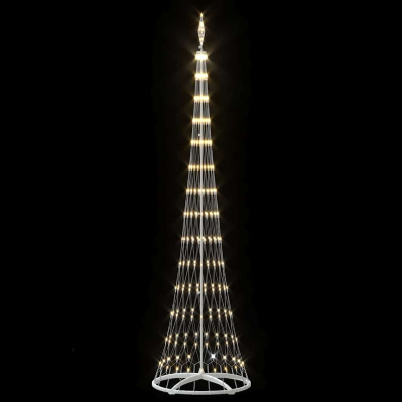Choinka świąteczna LED Ciepła biel 70 x 70 x 250 cm Metal