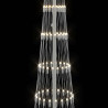 Choinka świąteczna LED Ciepła biel 70 x 70 x 250 cm Metal