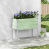 Donica Pastelowa zieleń 100 x 45 x 90 cm Stal Galwanizowana