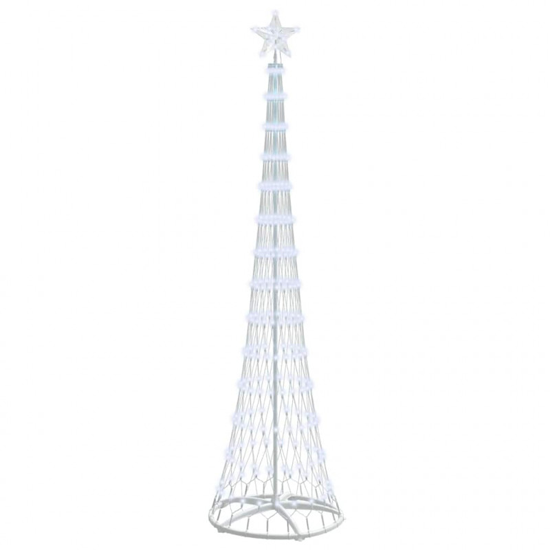 Choinka świąteczna LED Chłodna biel 70 x 70 x 250 cm Metal