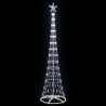 Choinka świąteczna LED Chłodna biel 70 x 70 x 250 cm Metal