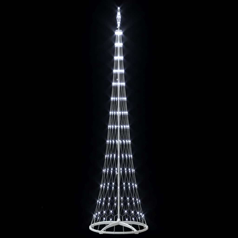 Choinka świąteczna LED Chłodna biel 70 x 70 x 250 cm Metal