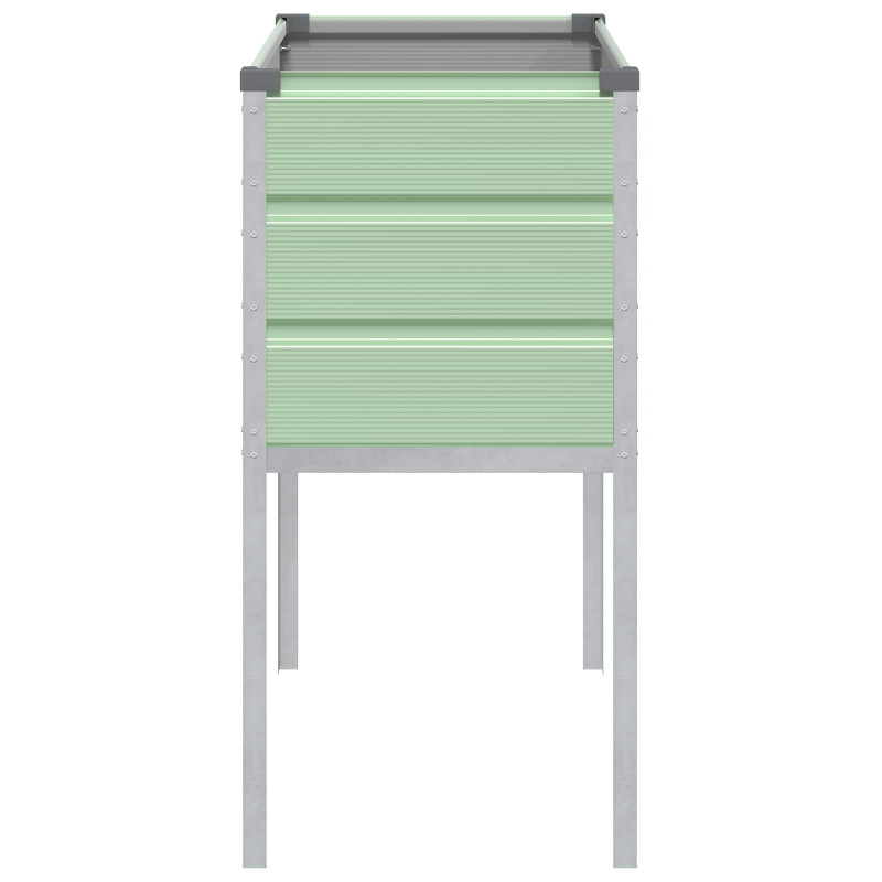 Donica Pastelowa zieleń 100 x 45 x 90 cm Stal Galwanizowana