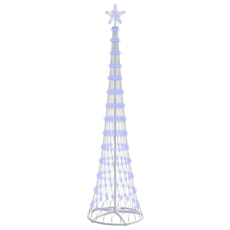 Choinka świąteczna LED Niebieski 70 x 70 x 250 cm Metal